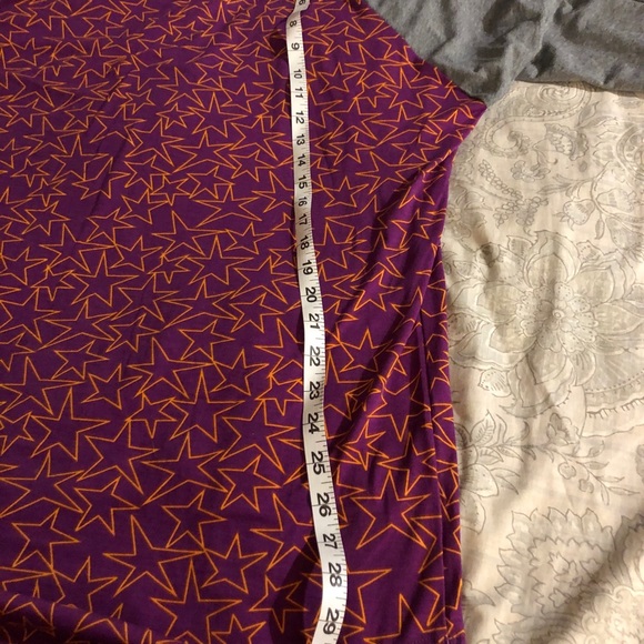 LulaRoe 3/4 Length Sleeve XL Wine / Gray / Orange - Picture 3 of 4
